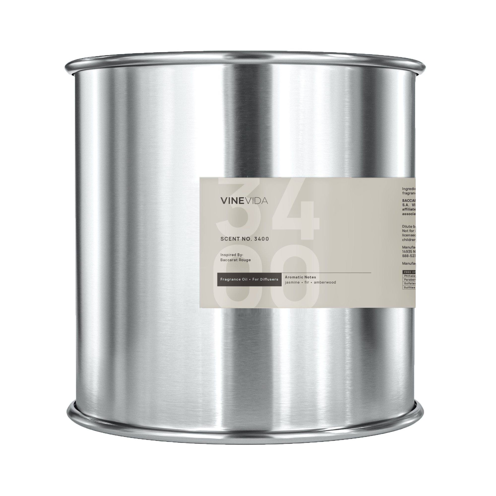 NO. 3400 Fragrance Oil for Cold Air Diffusers - Inspired by: Baccarat Rouge 540 by Maison Francis